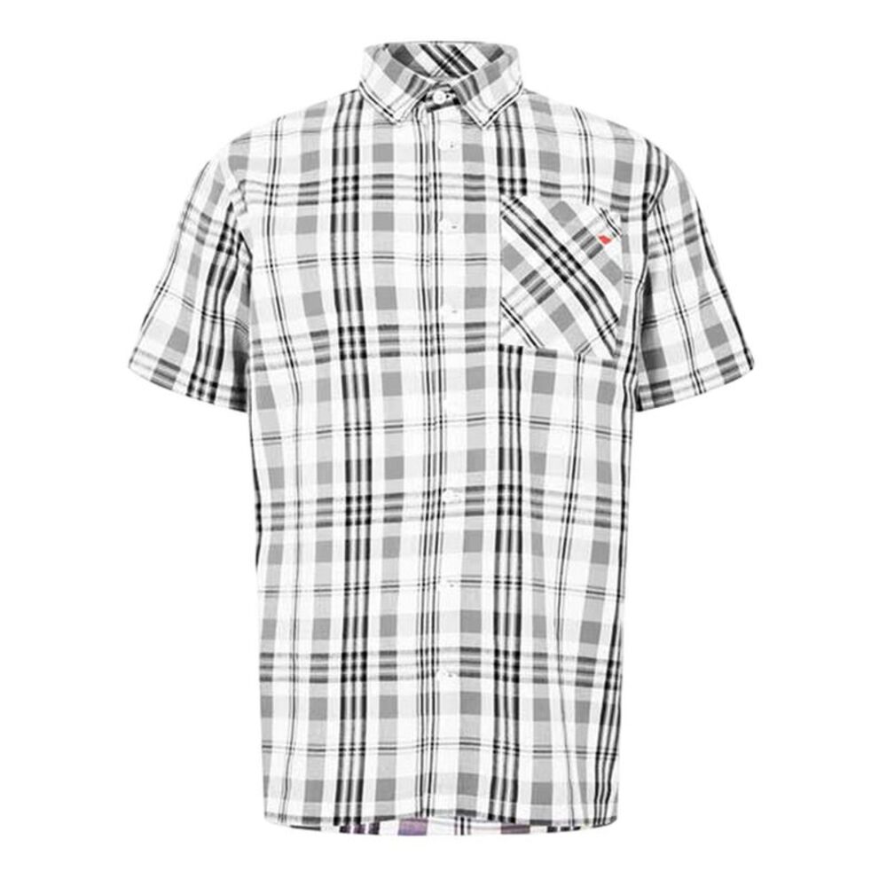 Lee Cooper Mens Checked Cotton Shirt / White